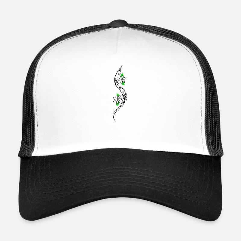 TAITIARE - Casquette trucker  - blanc/noir