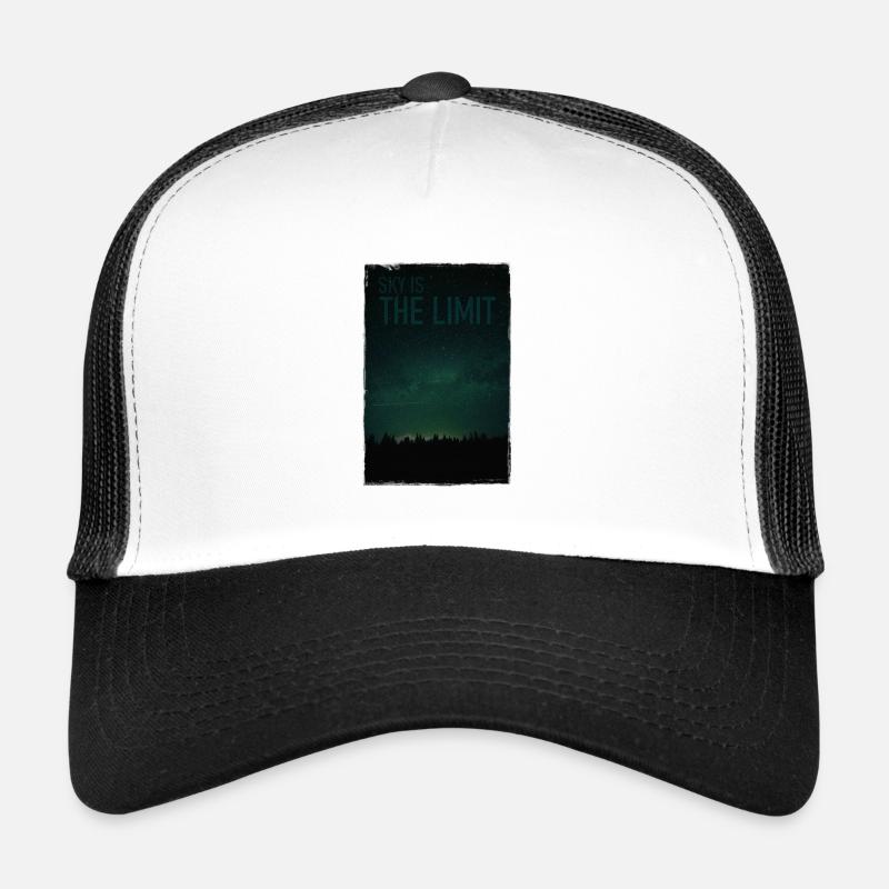 Sky is the limit - Trucker Cap - white/black