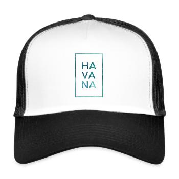 Havana - Trucker Cap - white/black - Front