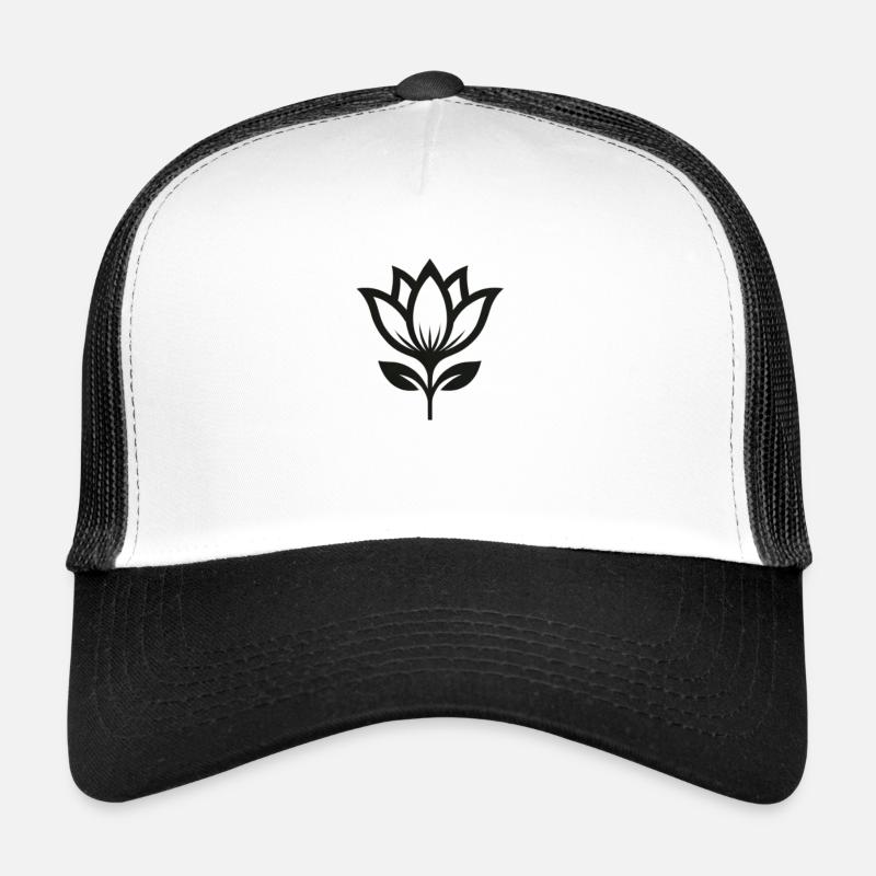 Minimalist Flower Trucker Cap
