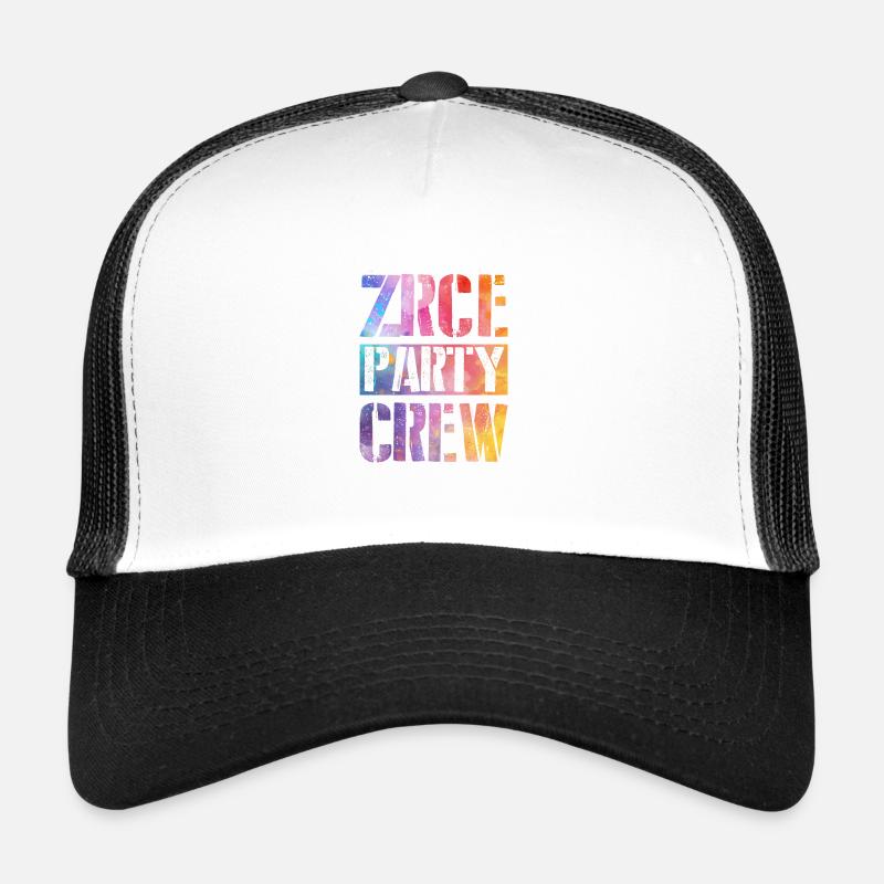 Zrce Party Crew - Trucker Cap - Weiß/Schwarz