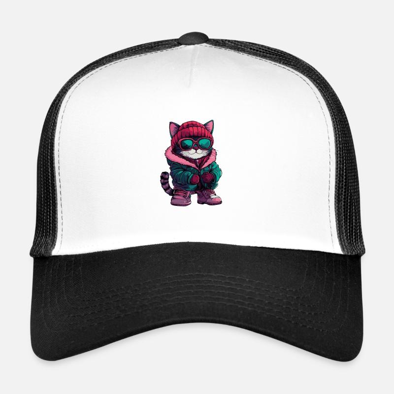 Katze Cool Comic Trucker Cap