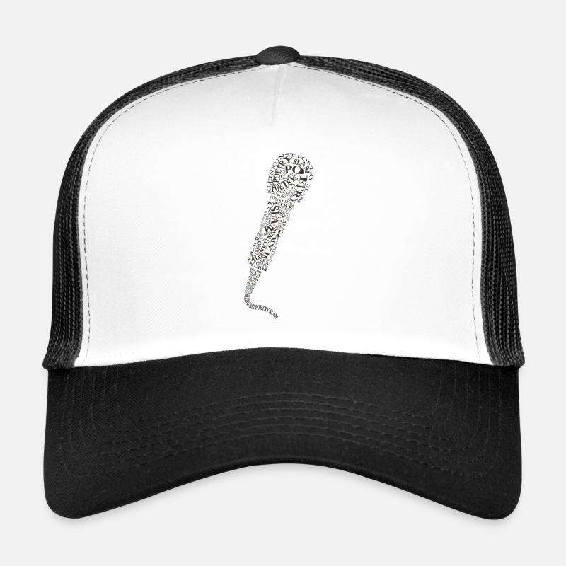 Poetry Slam Mic - Trucker Cap - Weiß/Schwarz