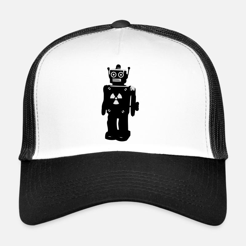 Robot - Trucker Cap - white/black