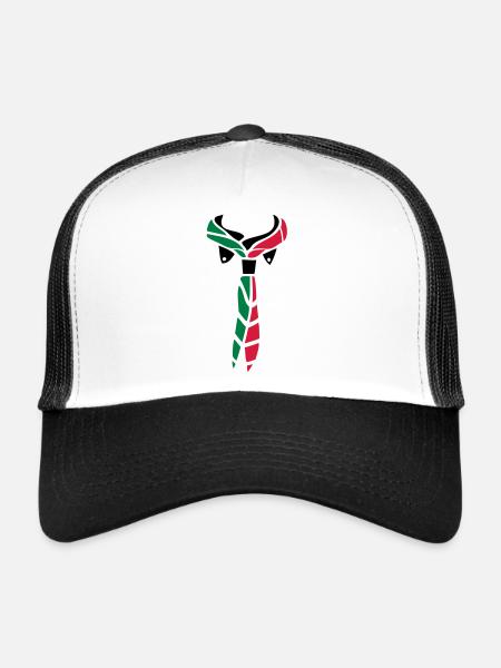 Foulard Scout - Casquette trucker  - blanc/noir - Devant