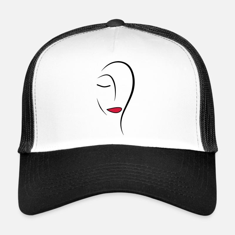 Face de dessin au trait Casquette trucker 