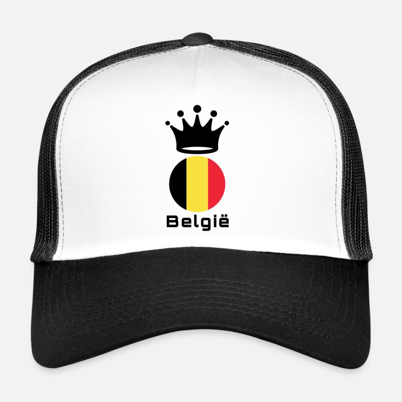 Belgium - Trucker Cap - white/black