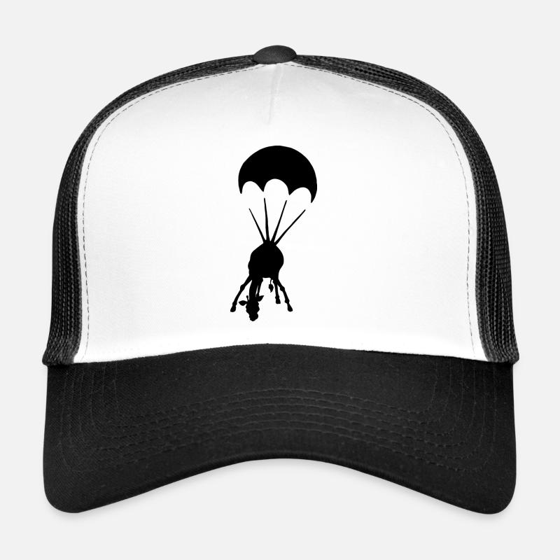 Giraffe mit Fallschirm Graffiti Urban Art Trucker Cap