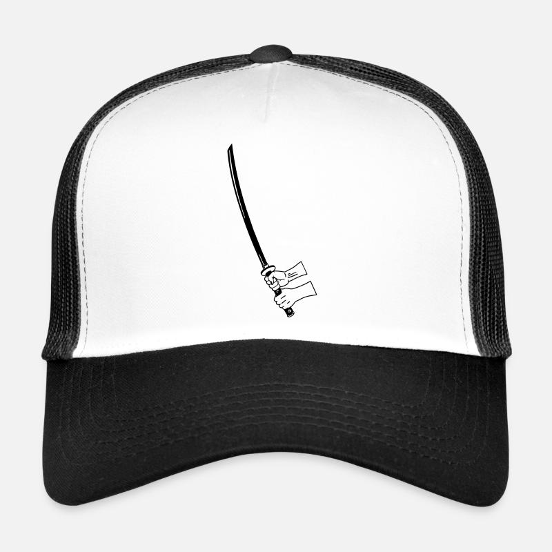 Samurai Busihdo Katana mit zwei Händen Trucker Cap