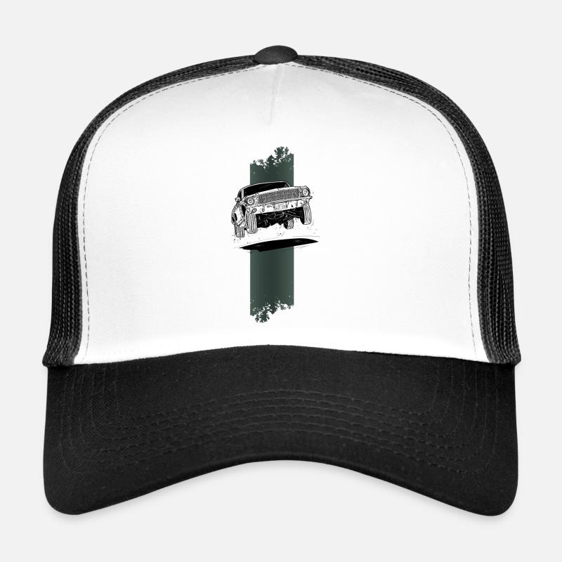 Bullitt Auto - Trucker Cap - Weiß/Schwarz