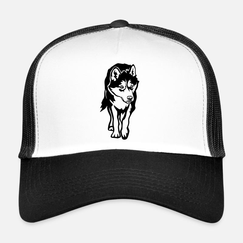 Rauque - Casquette trucker  - blanc/noir
