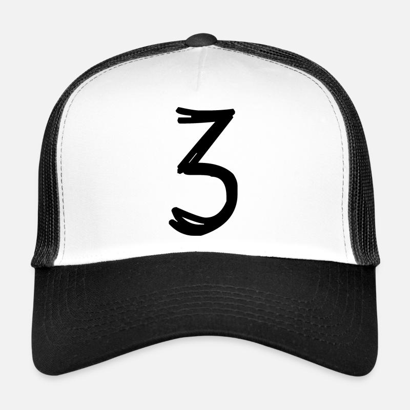 3 ANS. 3e ANNIVERSAIRE. ANNIVERSAIRE 3 ANS. TROIS Casquette trucker 
