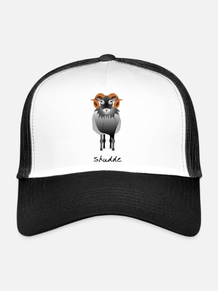 Skudde grau - Trucker Cap - Weiß/Schwarz - Vorne