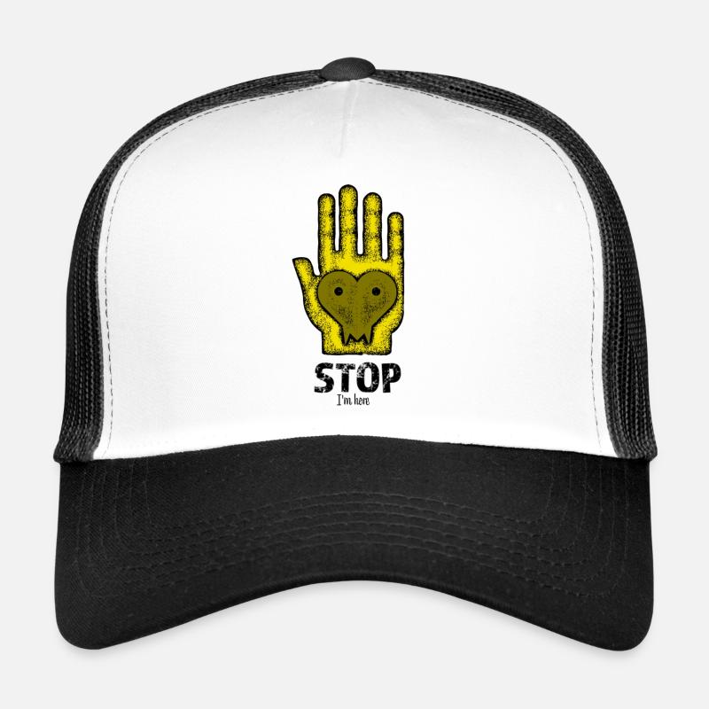 Stoppen Sie, ich bin hier Design Trucker Cap