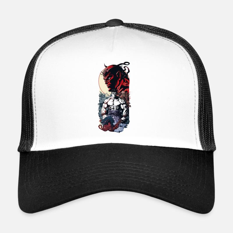 Héros des éléments - Casquette trucker  - blanc/noir