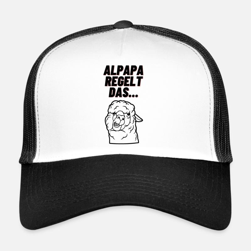 Alpapa regelt das Trucker Cap