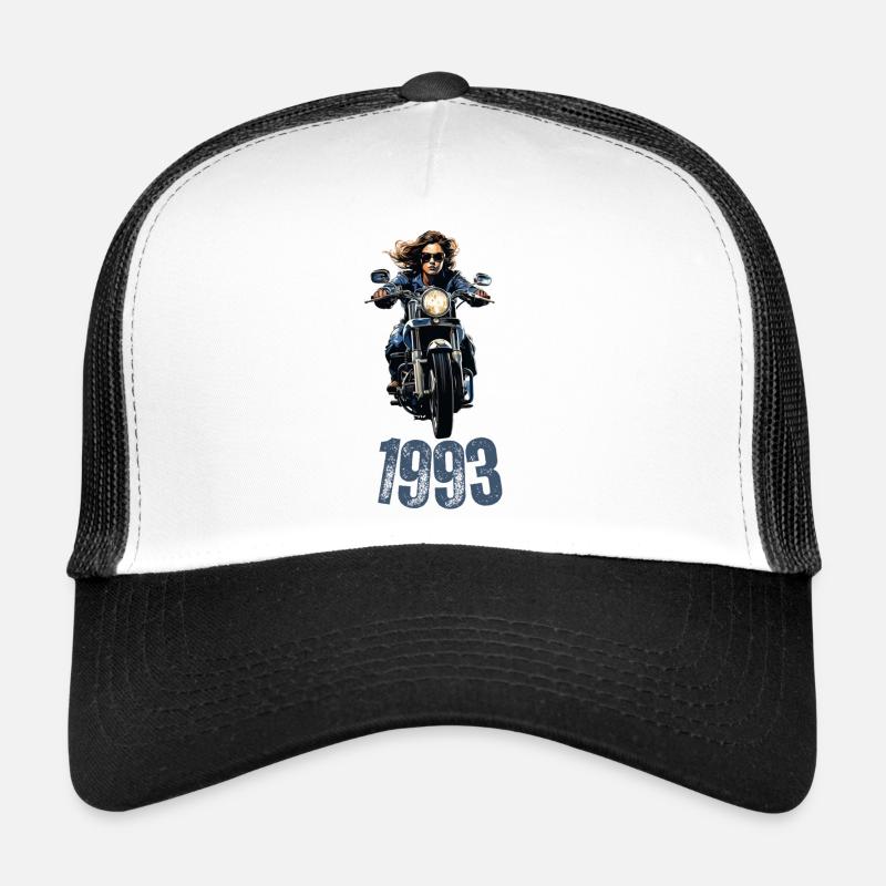 1993, Motorcycle, Woman Trucker Cap