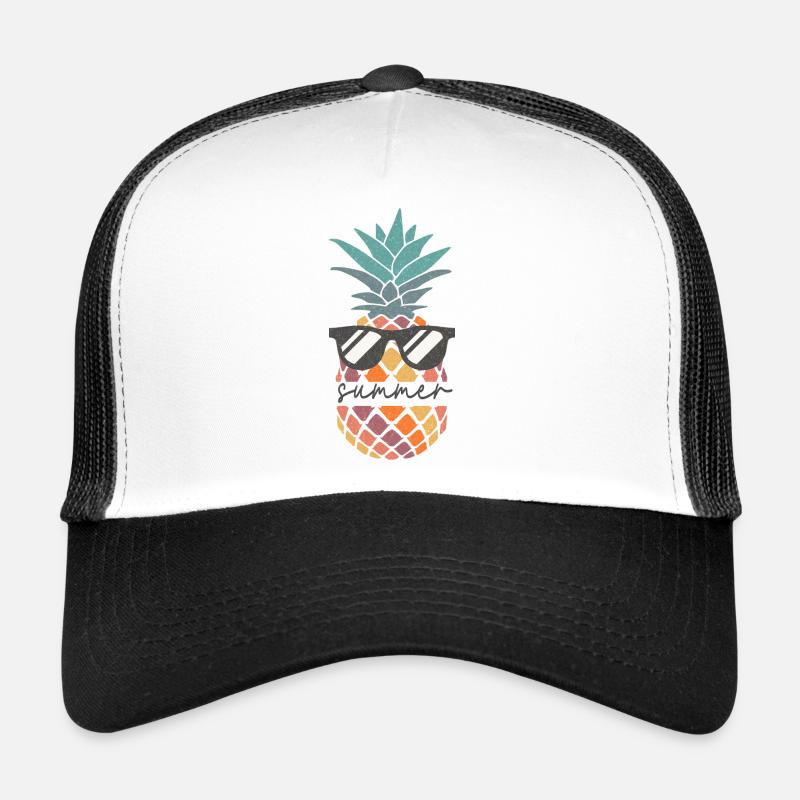 Sommer - Trucker Cap - Weiß/Schwarz