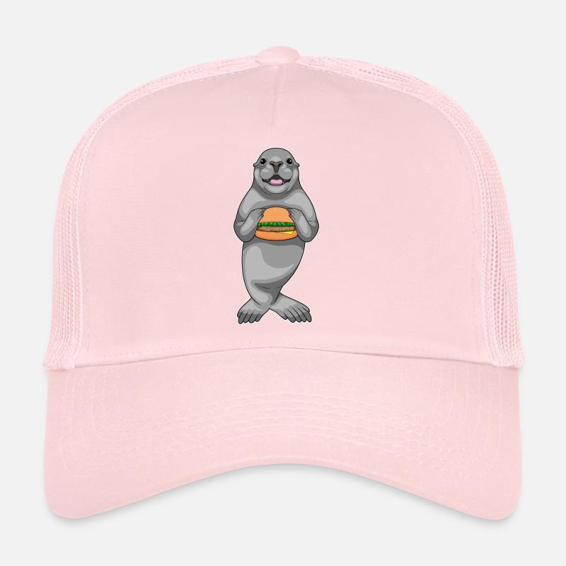 Seal Hamburger Trucker Cap