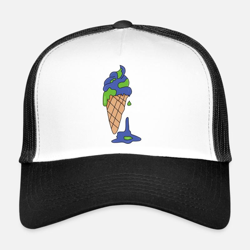 Eis Klimawandel - Trucker Cap - Weiß/Schwarz