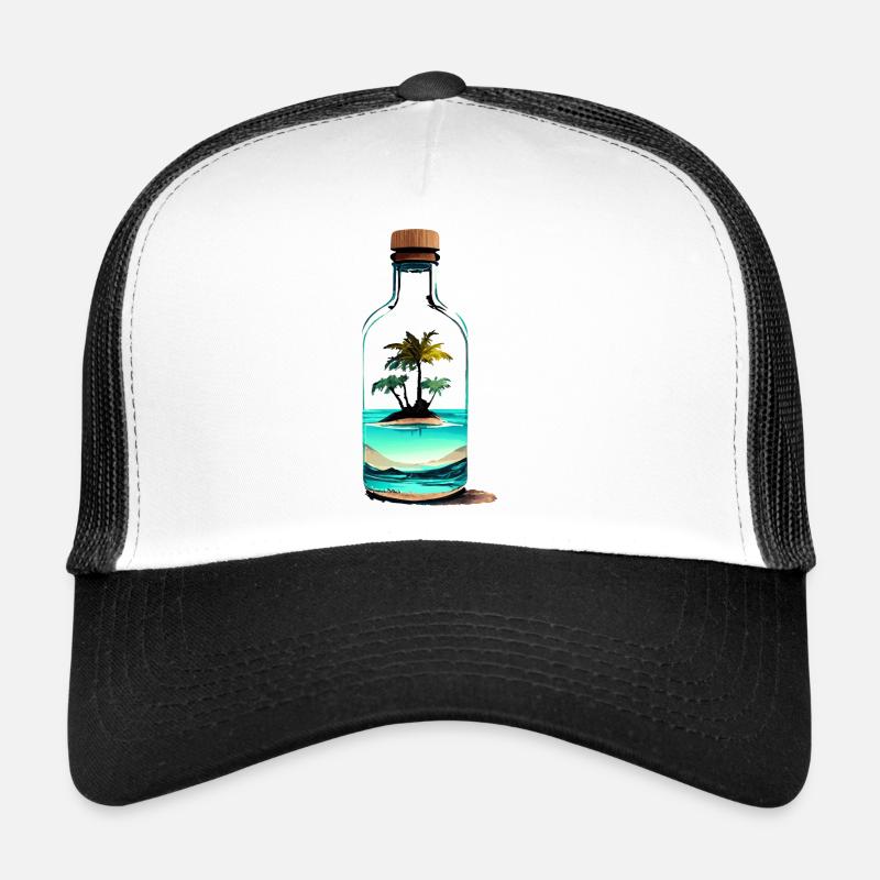 Mer tropicale de l’île Bottle Casquette trucker 