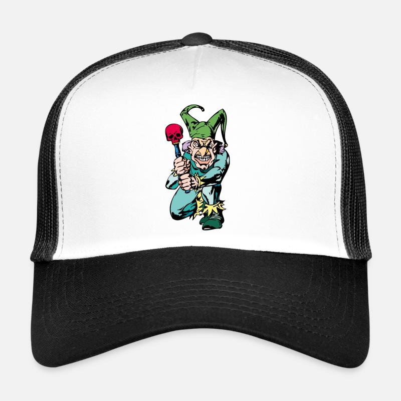 Böser clown - Trucker Cap - Weiß/Schwarz
