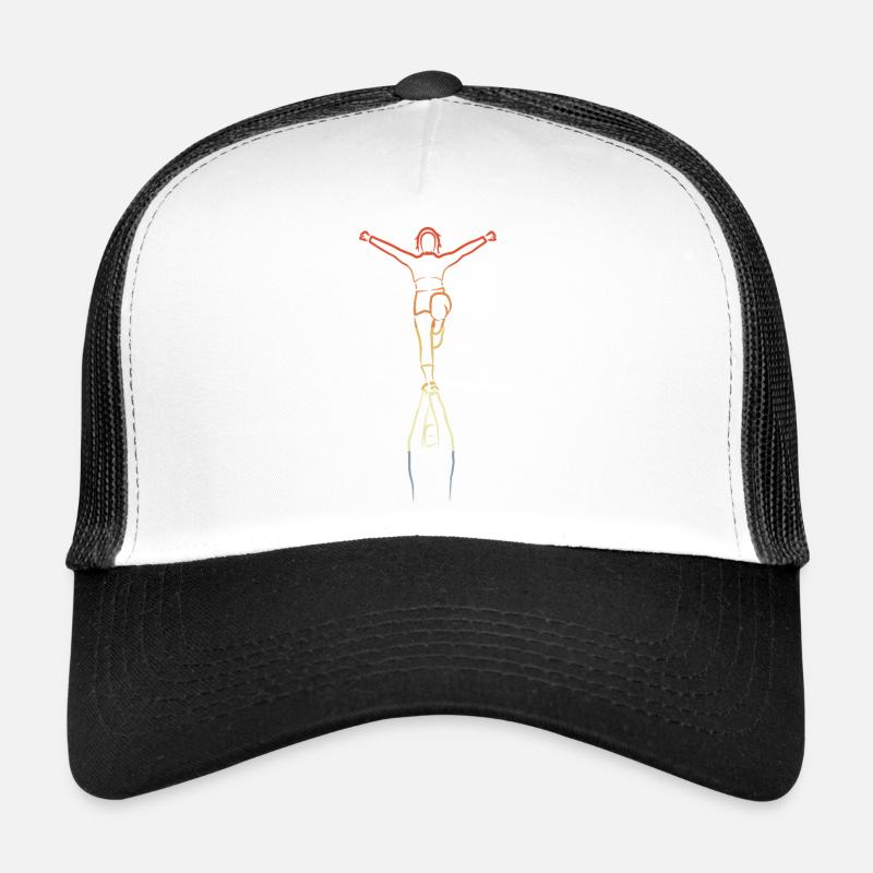 Vintage Cheerleader Drawing Trucker Cap