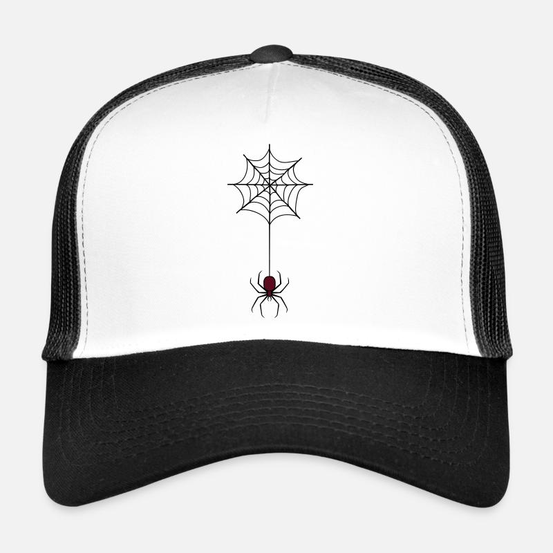 Gruselige Halloween-Spinne im Web 3 Trucker Cap