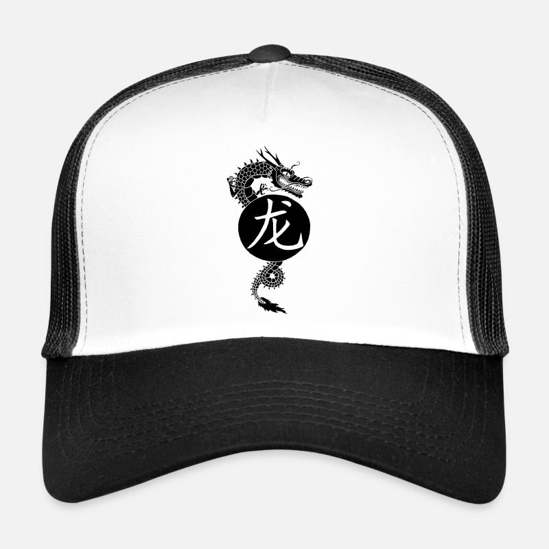 Schwarzer Drache von China Trucker Cap