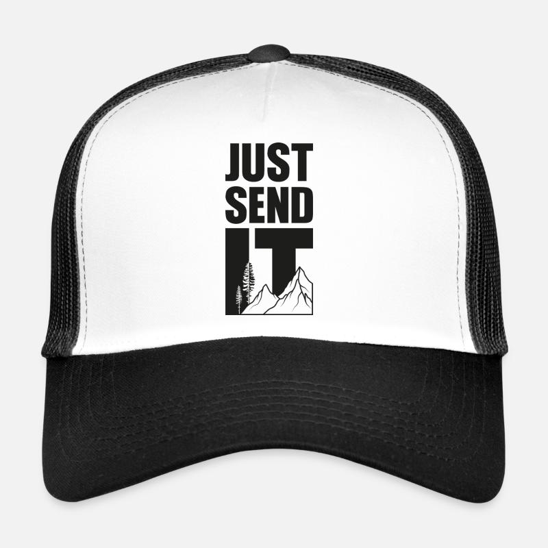 Just Send It - Black - Trucker Cap - Weiß/Schwarz