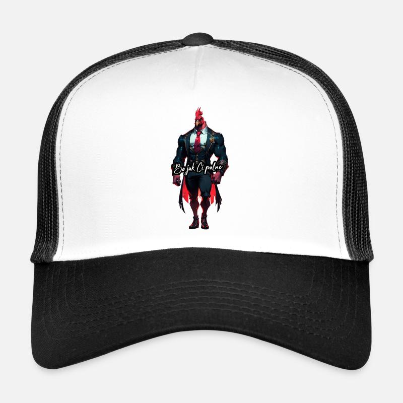 Rooster in a suit: strong style Trucker Cap