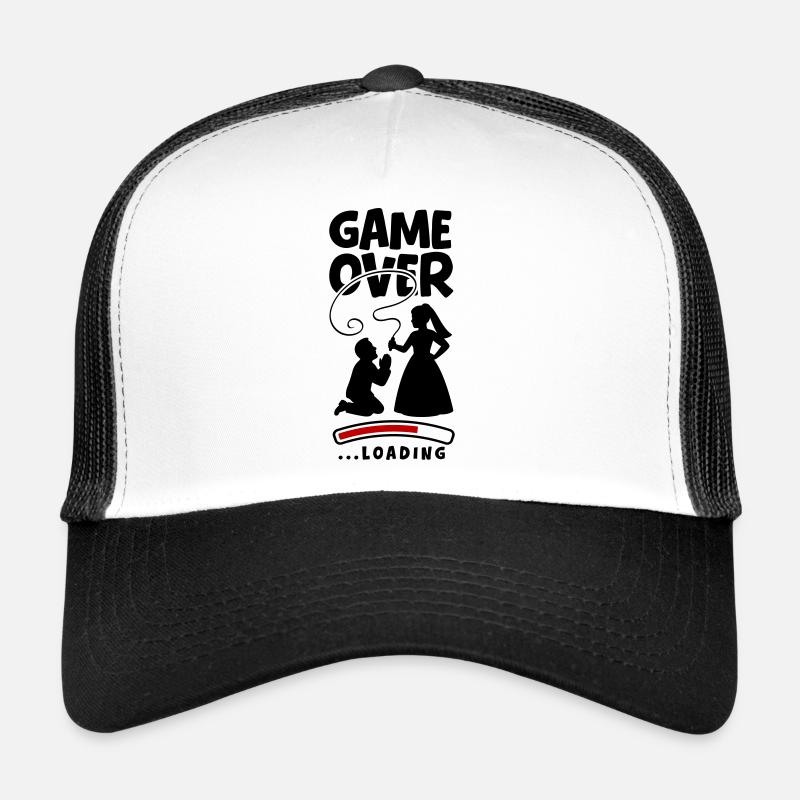 Game Over Hochzeit Ehepaar Trucker Cap