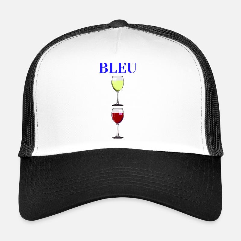 BLUE, WHITE, RED! (wine) Trucker Cap