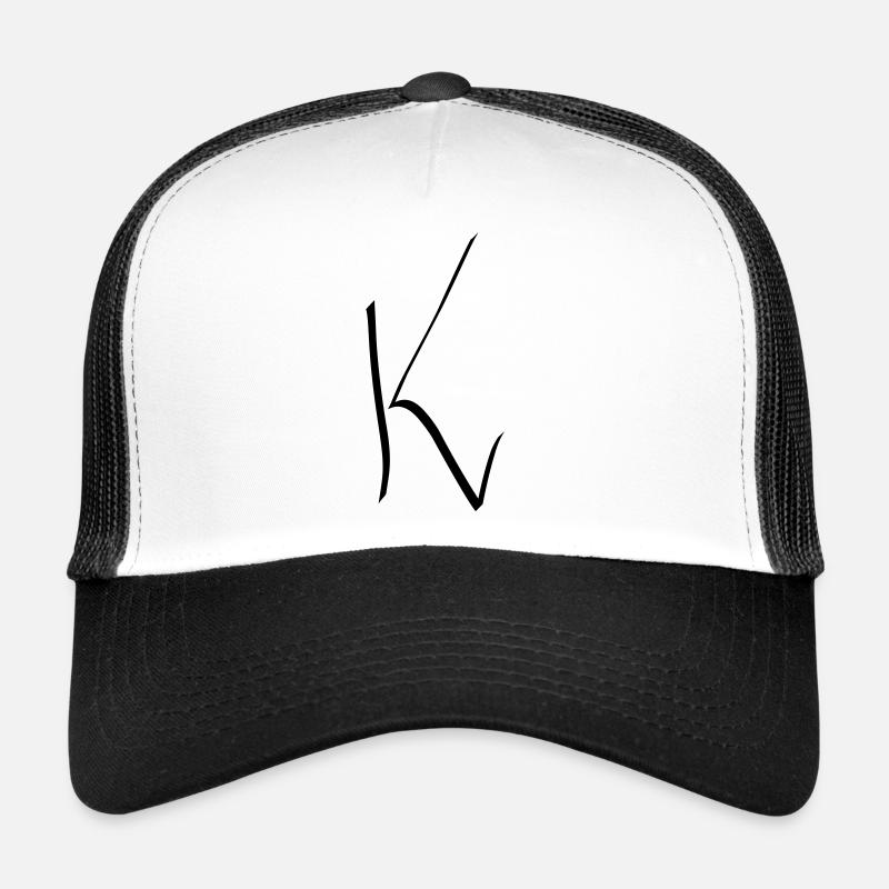 Lettre K Casquette trucker 