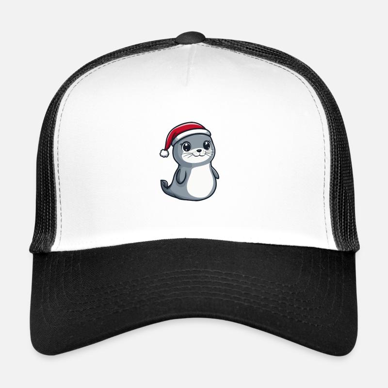 phoque animal Noël mignon Casquette trucker 