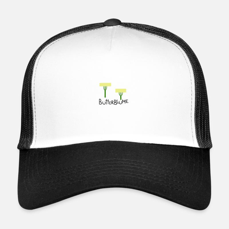 Butterblume - Trucker Cap - Weiß/Schwarz