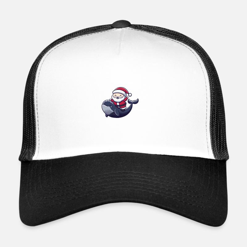 Wal Weihnachtsmann - Trucker Cap - Weiß/Schwarz