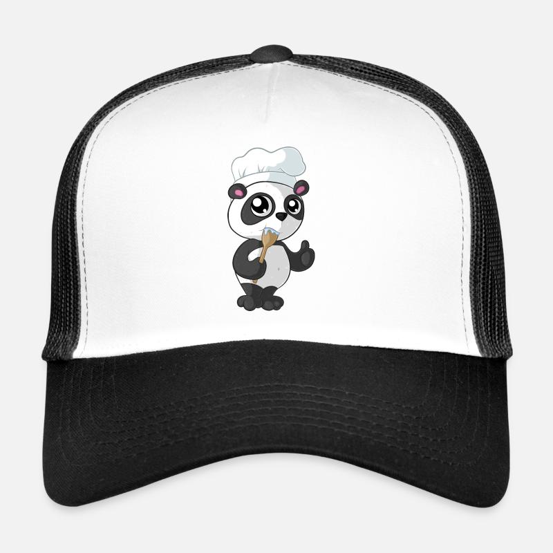 Panda de dessin animé de cuisine Casquette trucker 