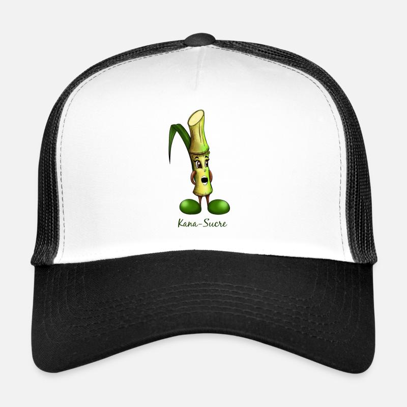 Tropical Fruit Sugarcane - Trucker Cap - white/black