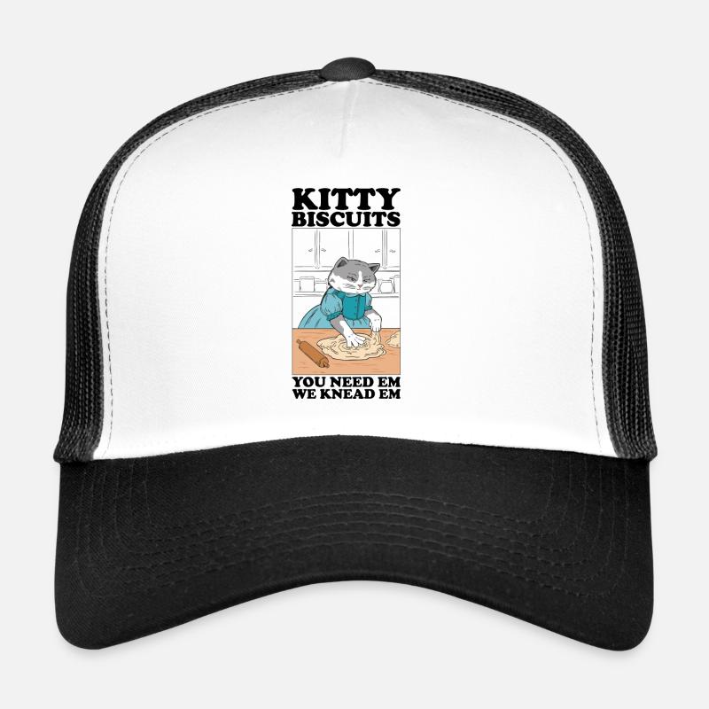 Kitty Biscuits Katze Kater Kekse Bäcker Backen Trucker Cap