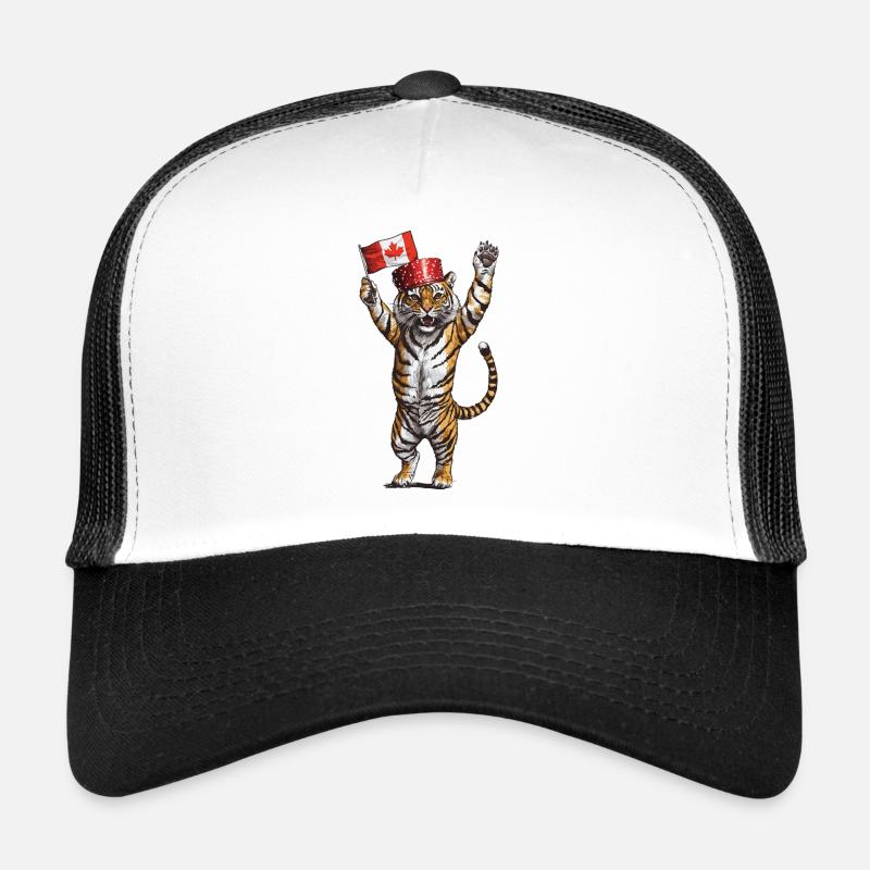 Tiger - Trucker Cap - Weiß/Schwarz