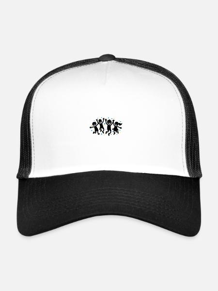 Enfants Joie Maternelle - Casquette trucker  - blanc/noir - Devant