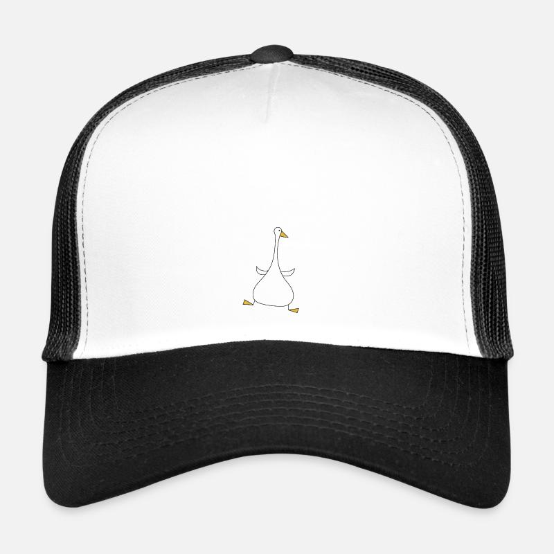 springende Gans - Trucker Cap - Weiß/Schwarz