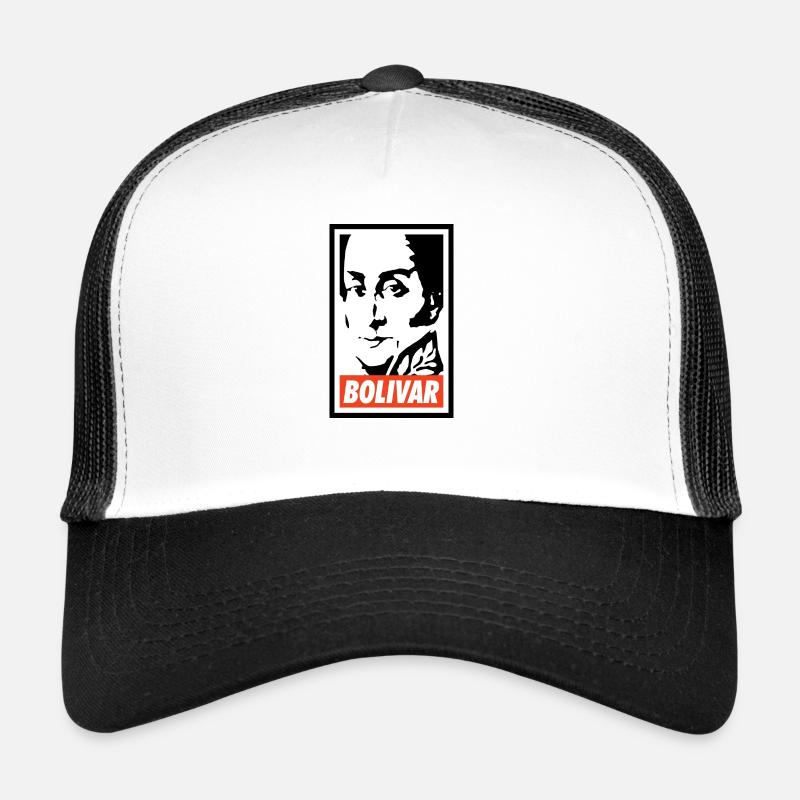 Simon Bolivar - Trucker Cap - Weiß/Schwarz