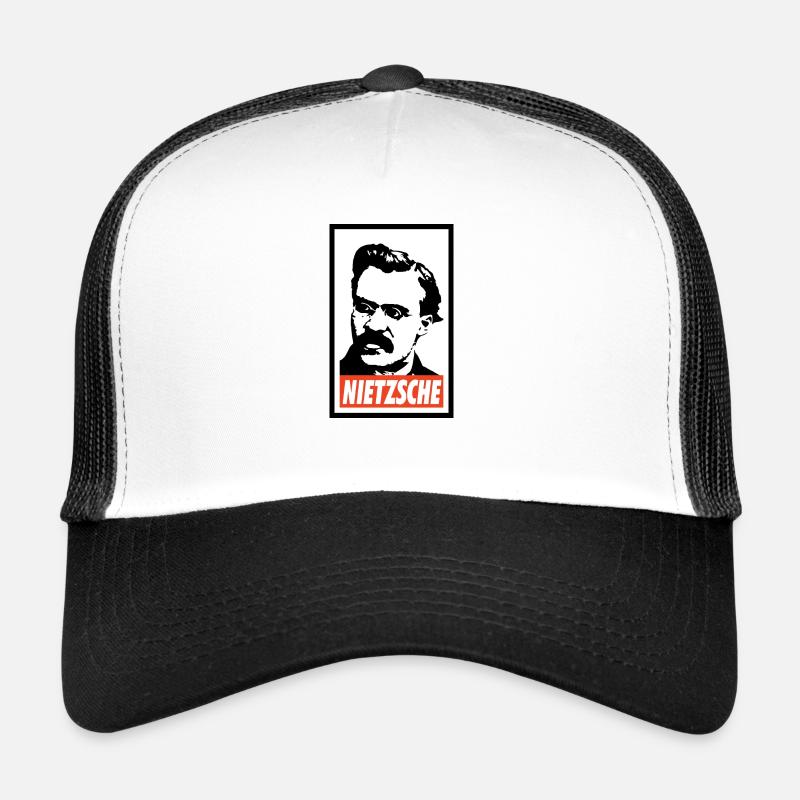Friedrich Nietzsche - Trucker Cap - Weiß/Schwarz
