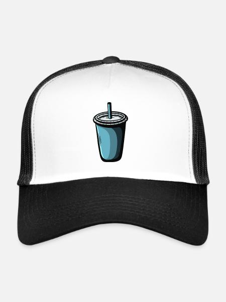 To Go Shake boisson au café - Casquette trucker  - blanc/noir - Devant