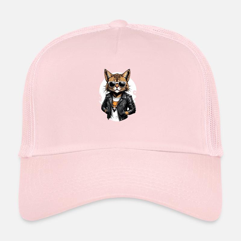 Cat Rocker Katze HardRock Geschenk Trucker Cap