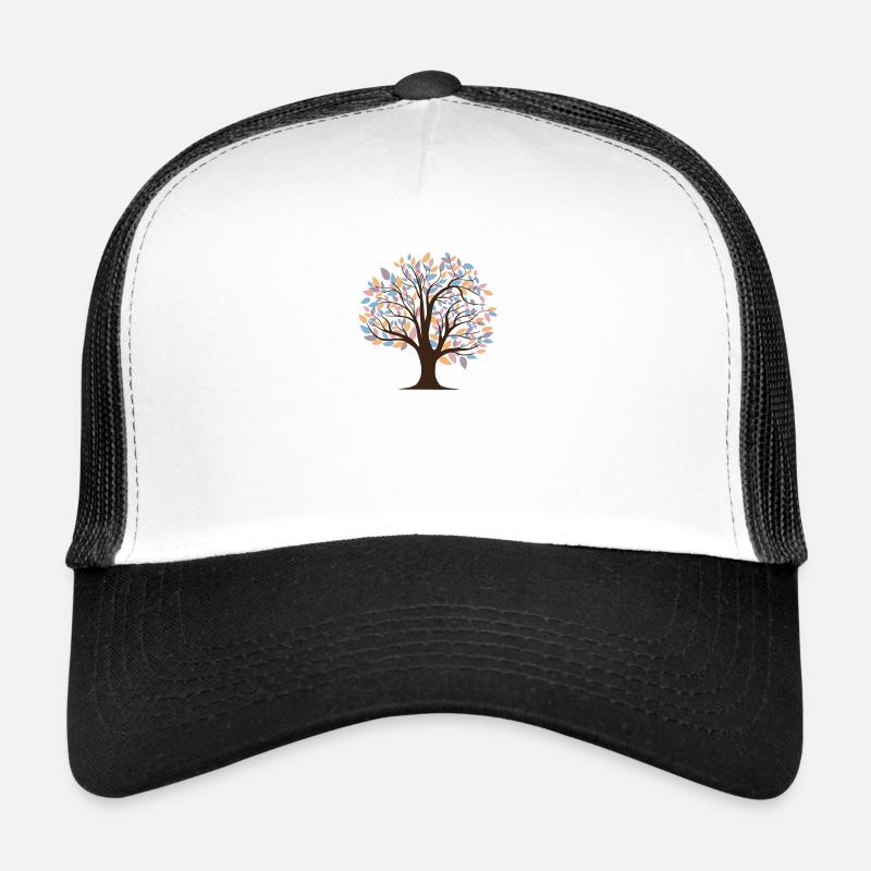 Baum - Trucker Cap - Weiß/Schwarz
