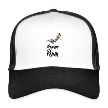 Forever Punk Vogel - Trucker Cap - Weiß/Schwarz - Vorne