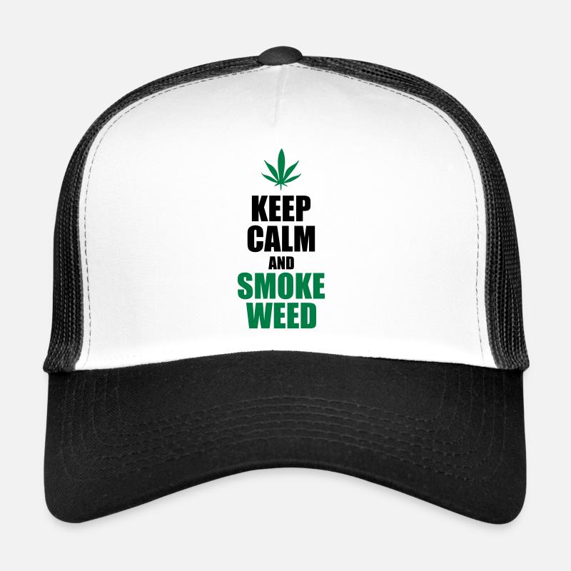Keep Calm and Smoke Weed Casquette trucker 
